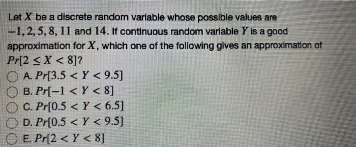 Solved Let X be a discrete random variable whose possible | Chegg.com