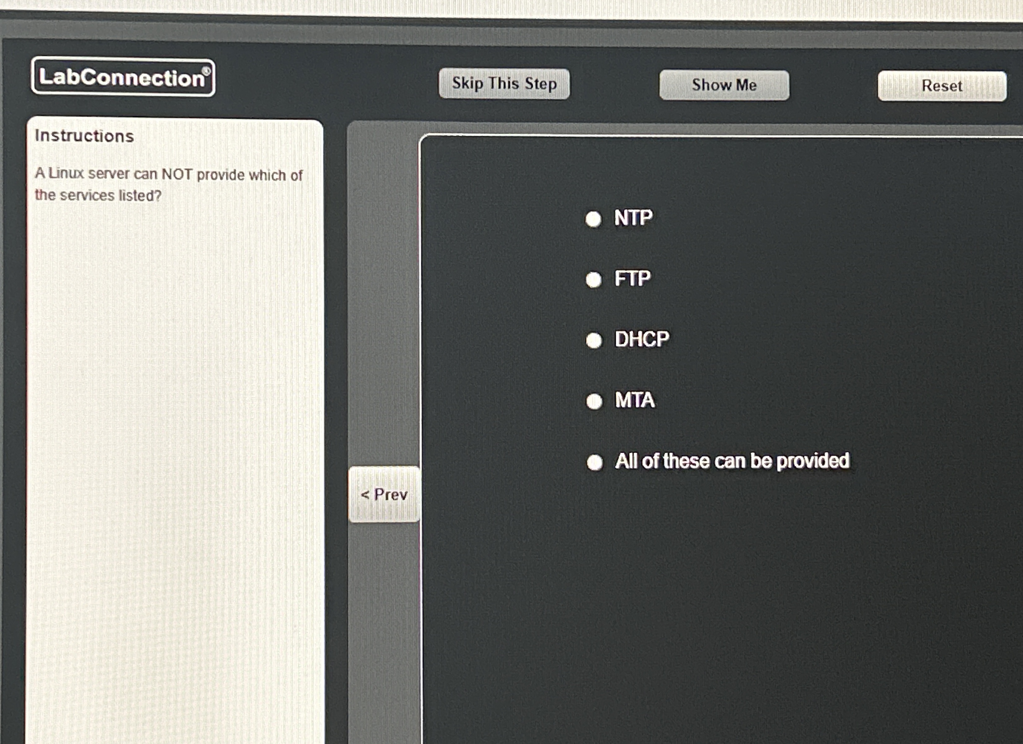 Solved LabConnectionSkip This StepInstructionsA Linux server