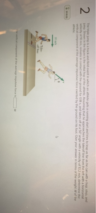 Solved 2 The triple jump is a track and field event in which | Chegg.com