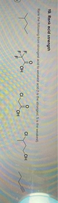 solved-rank-the-following-from-strongest-acid-to-weakest-chegg