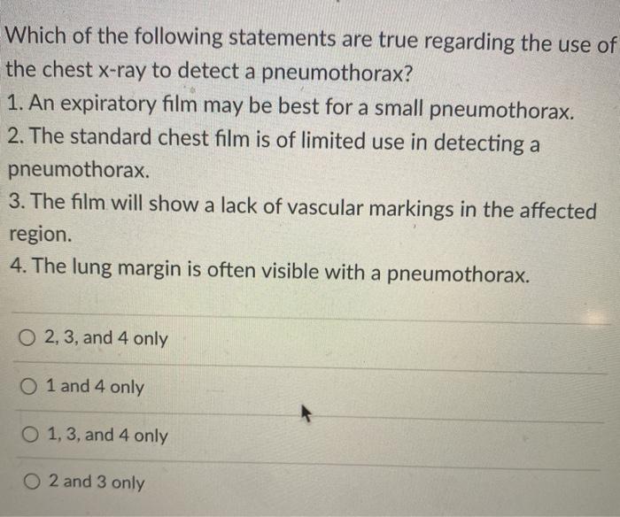 Solved Which of the following statements are true regarding | Chegg.com