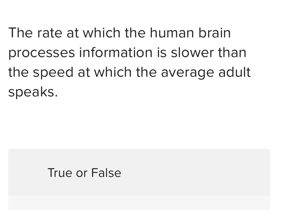 Solved The Rate At Which The Human Brain Processes | Chegg.com