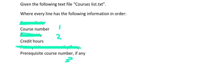 Write a program which will read the data from the | Chegg.com
