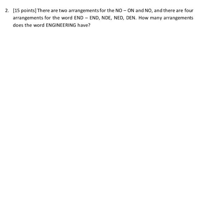 Solved [15 points] There are two arrangements for the NO−ON | Chegg.com