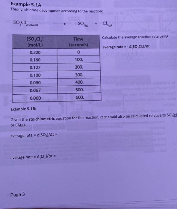 Solved Example 5.1A Thionyl chloride according to