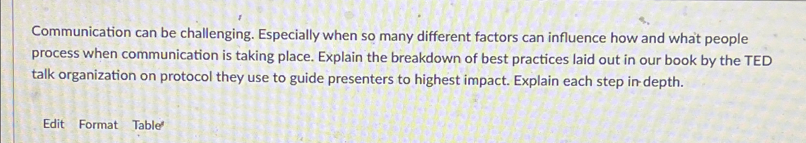 Solved Communication can be challenging. Especially when so | Chegg.com