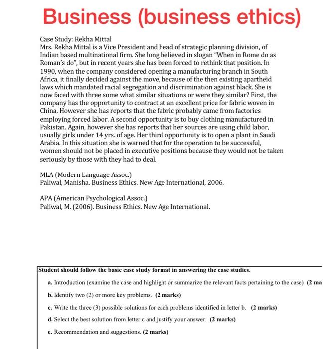 why study business ethics