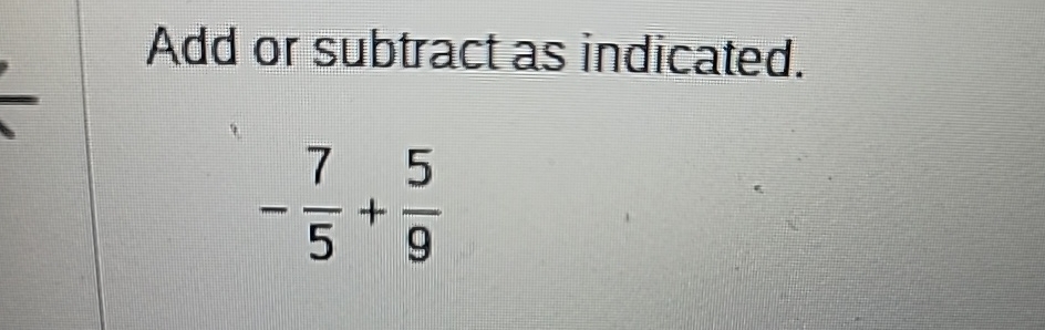 Solved Add Or Subtract As Indicated 75 59 Chegg solved-add-or-subtract-as-indicated-75-59-chegg