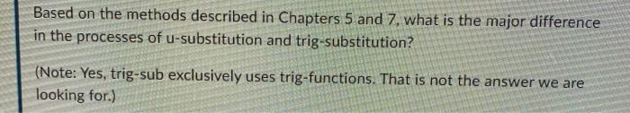 Solved Based on the methods described in Chapters 5 and 7 , | Chegg.com