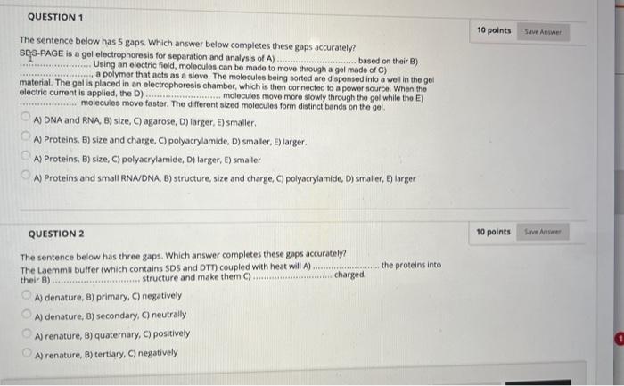 Solved QUESTION 1 10 points Save Answer The sentence below | Chegg.com