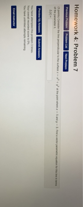 Solved Homework 4: Problem 7 Previous Problem Problem List | Chegg.com