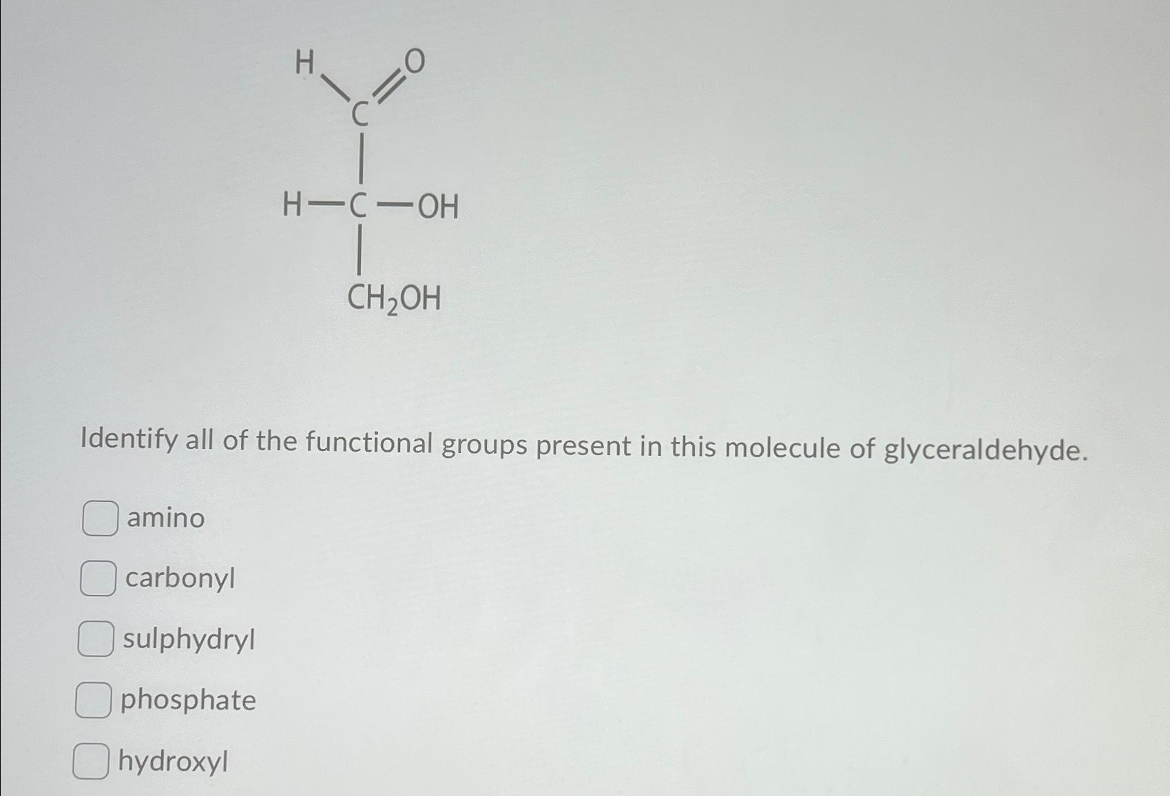 Solved Identify all of the functional groups present in this | Chegg.com