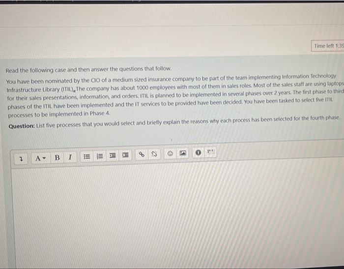 Solved Read the following case and then answer the questions | Chegg.com