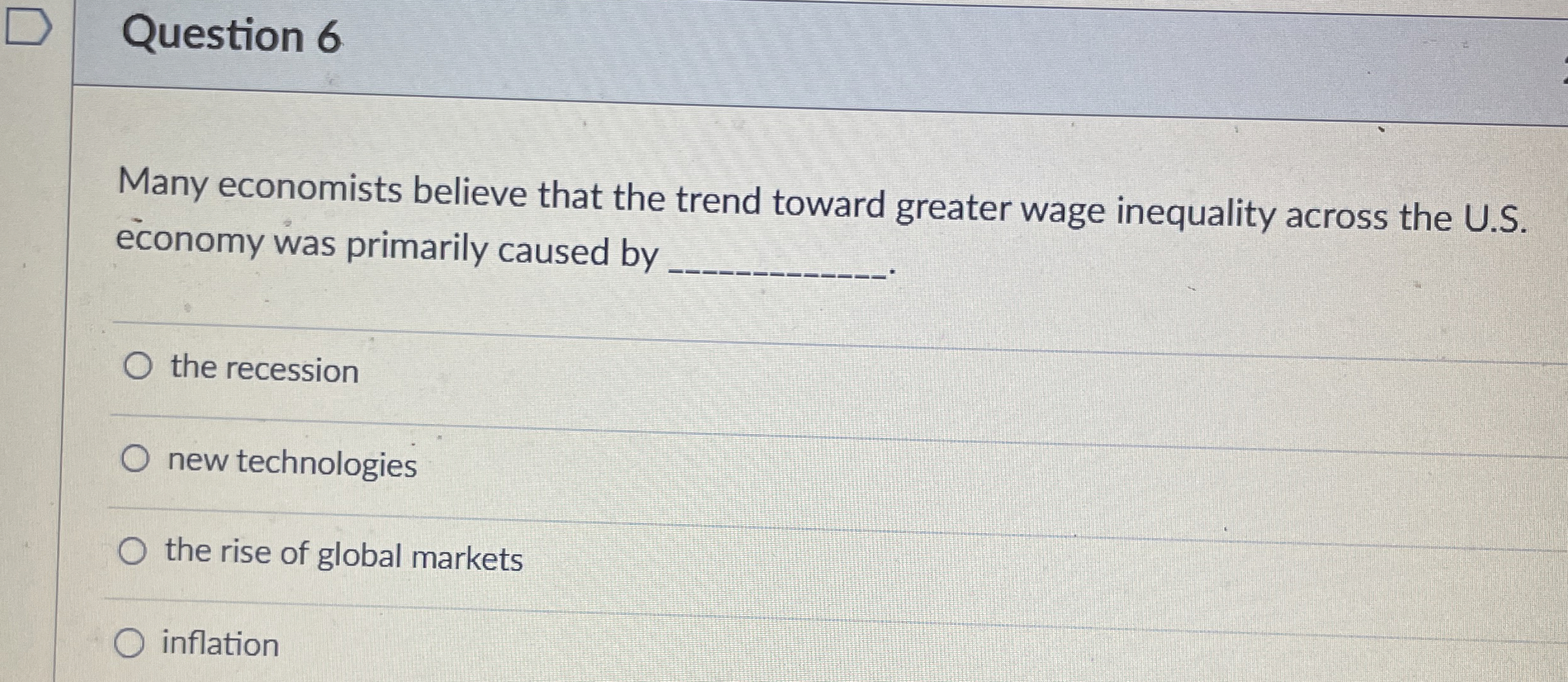 Solved Question 6Many economists believe that the trend | Chegg.com