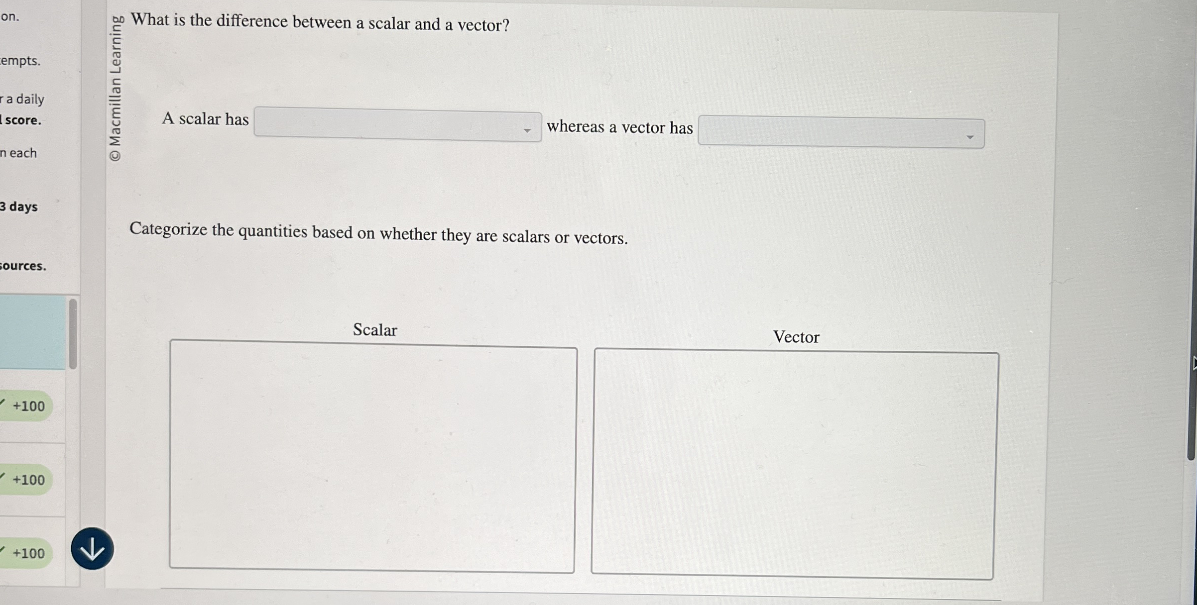 Solved on.What is the difference between a scalar and a | Chegg.com