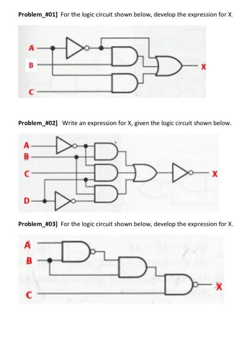 Solved Problem_#01] For the logic circuit shown below, | Chegg.com