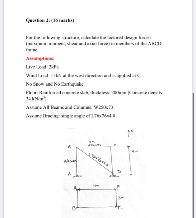 Solved For The Following Structure, Calculate The Factored | Chegg.com