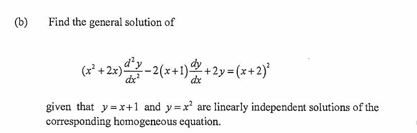 Solved B ﻿find The General Solution