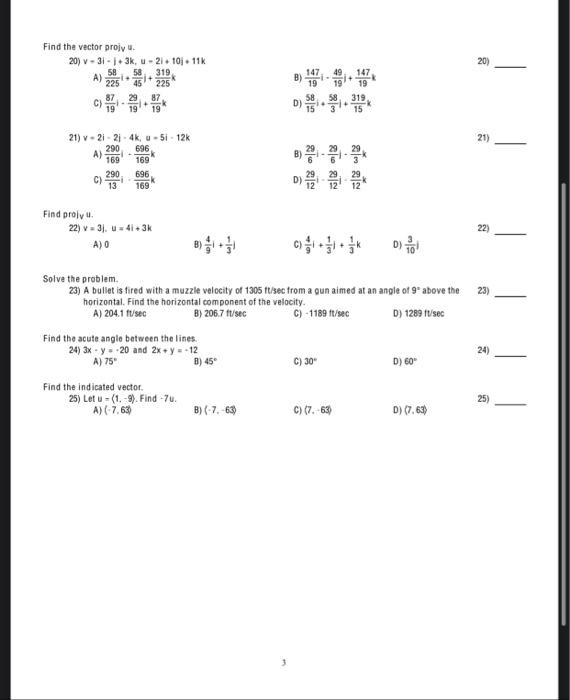 Solved 1) MULTIPLE CHOICE. Choose the one alternative that | Chegg.com