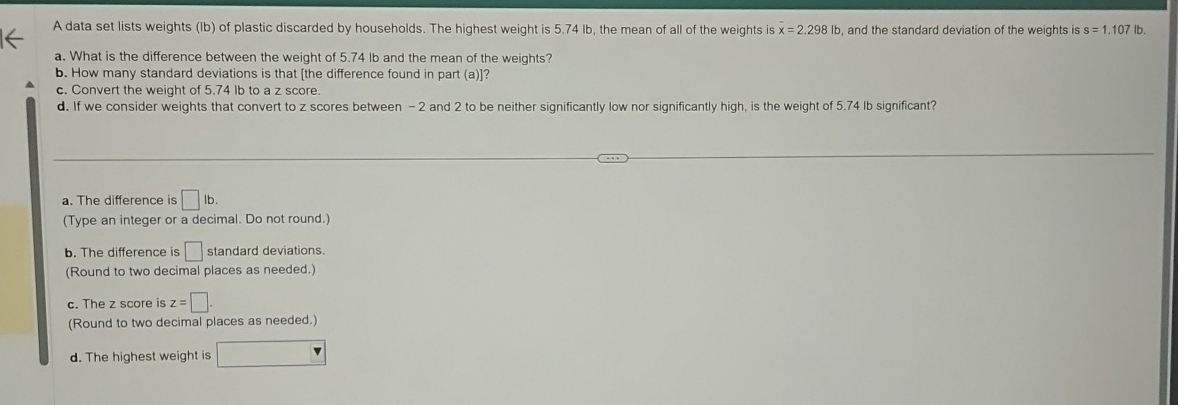 Solved a. ﻿What is the difference between the weight of | Chegg.com