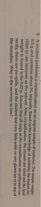 Solved 1. Consider A Crystallization Of Sulfanilamide In 