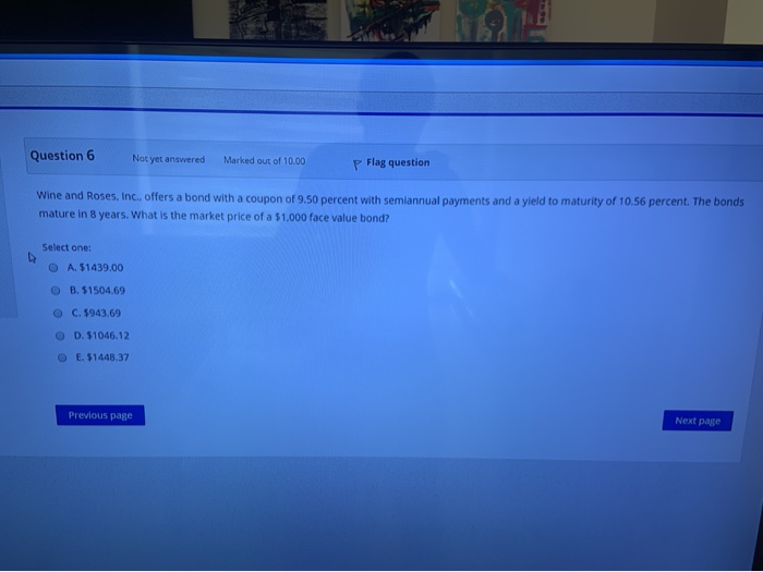 Solved Question 6 Not yet answered Marked out of 10.00 P
