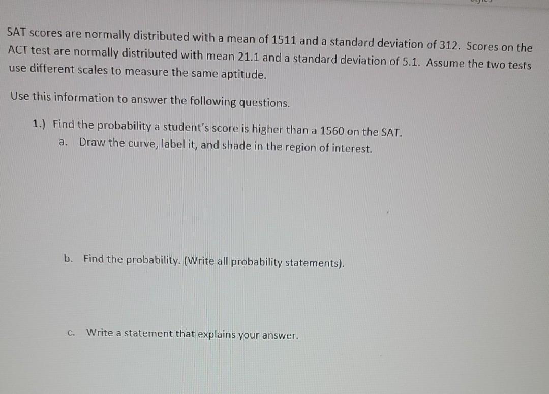 solved-sat-scores-are-normally-distributed-with-a-mean-of-chegg