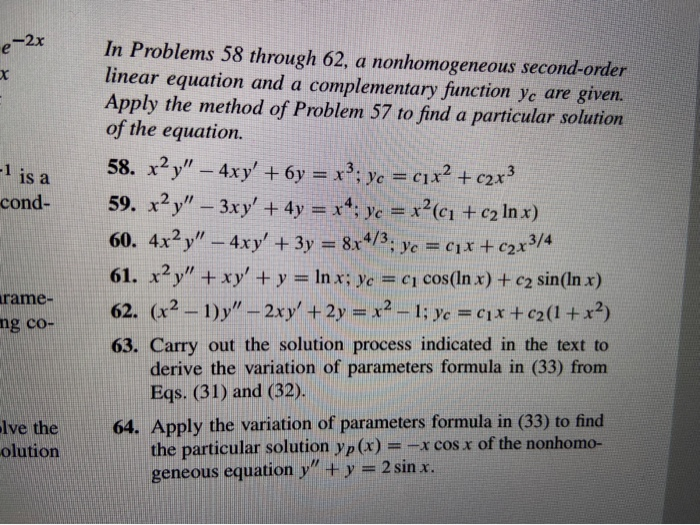 Solved 196 Chapter 3 Linear Equations of Higher Order In