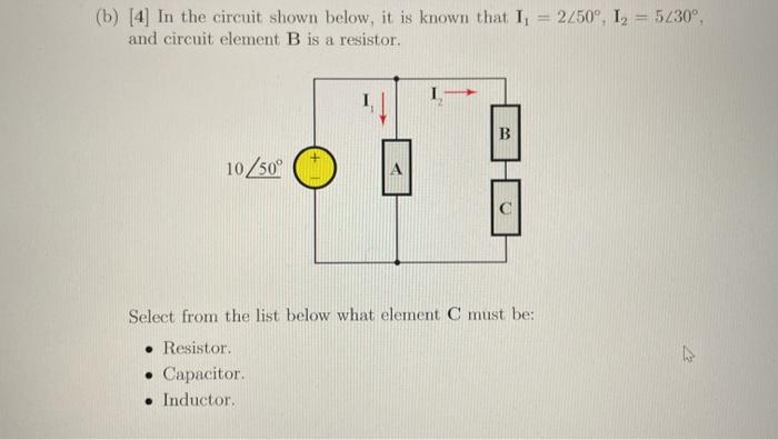 Solved (a) [4] In the circuit shown below, the voltage | Chegg.com