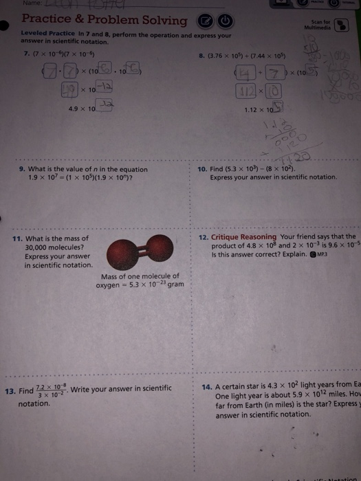 Solved Scan for Multimedia Name: L Practice & Problem | Chegg.com