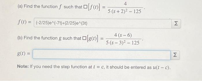 Solved (a) Find the function f such that | Chegg.com