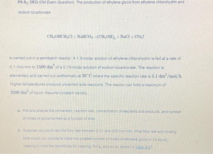 Solved P6-8 C OEO (OId Exam Question). The production of | Chegg.com