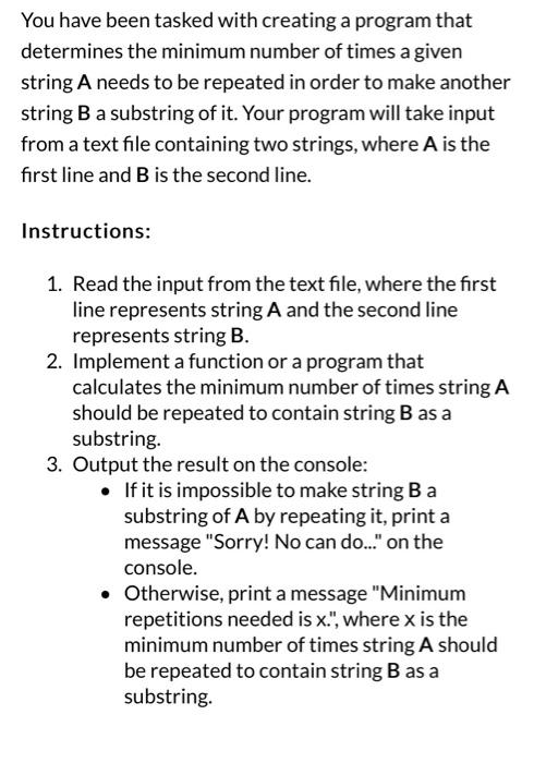 Solved You have been tasked with creating a program that | Chegg.com