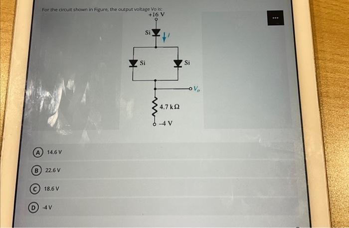 Solved For the circuit shown in Figure, the | Chegg.com