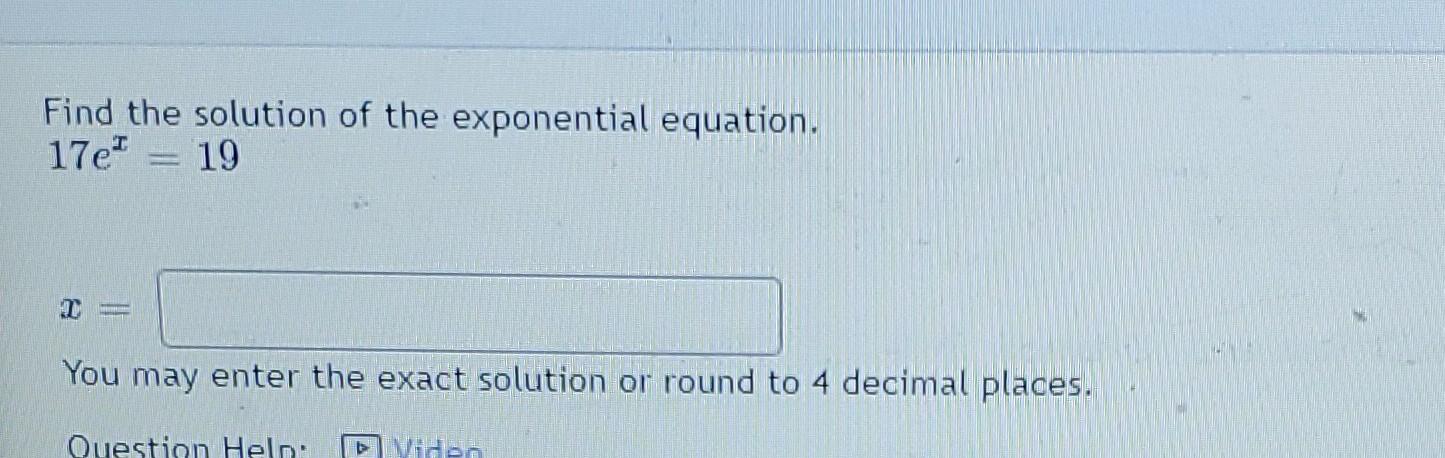 Solved Find The Solution Of The Exponential Equation Chegg Solved Find The Solution Of The Exponential Equation Chegg