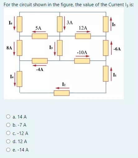Solved For the circuit shown in the figure, the value of the | Chegg.com