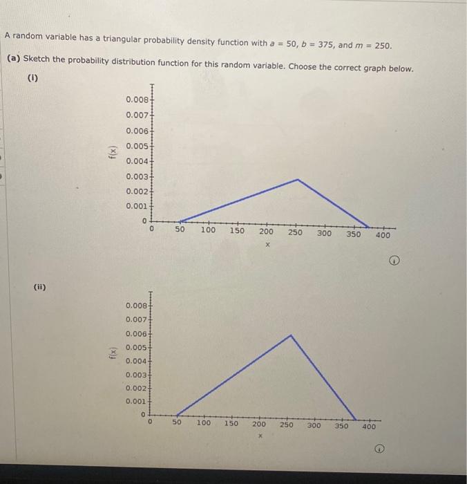 Solved (iv)(b) What is the probability that the random | Chegg.com