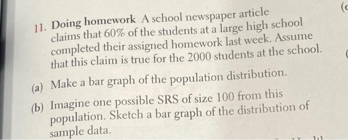 Solved C 11 Doing Homework A School Newspaper Article Chegg Com