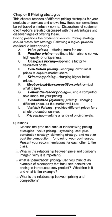 importance of cost in pricing strategy