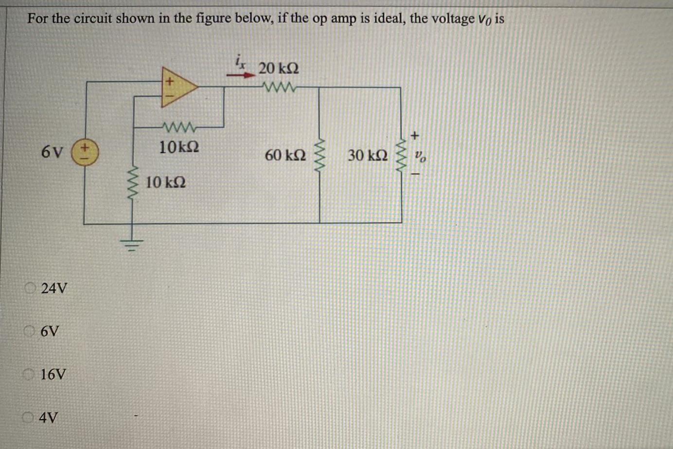 Solved For The Circuit Shown In The Figure Below, If The Op | Chegg.com