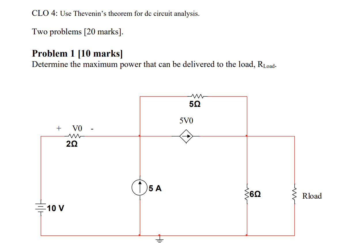 Solved CLO 4: Use Thevenin's theorem for dc ﻿circuit | Chegg.com