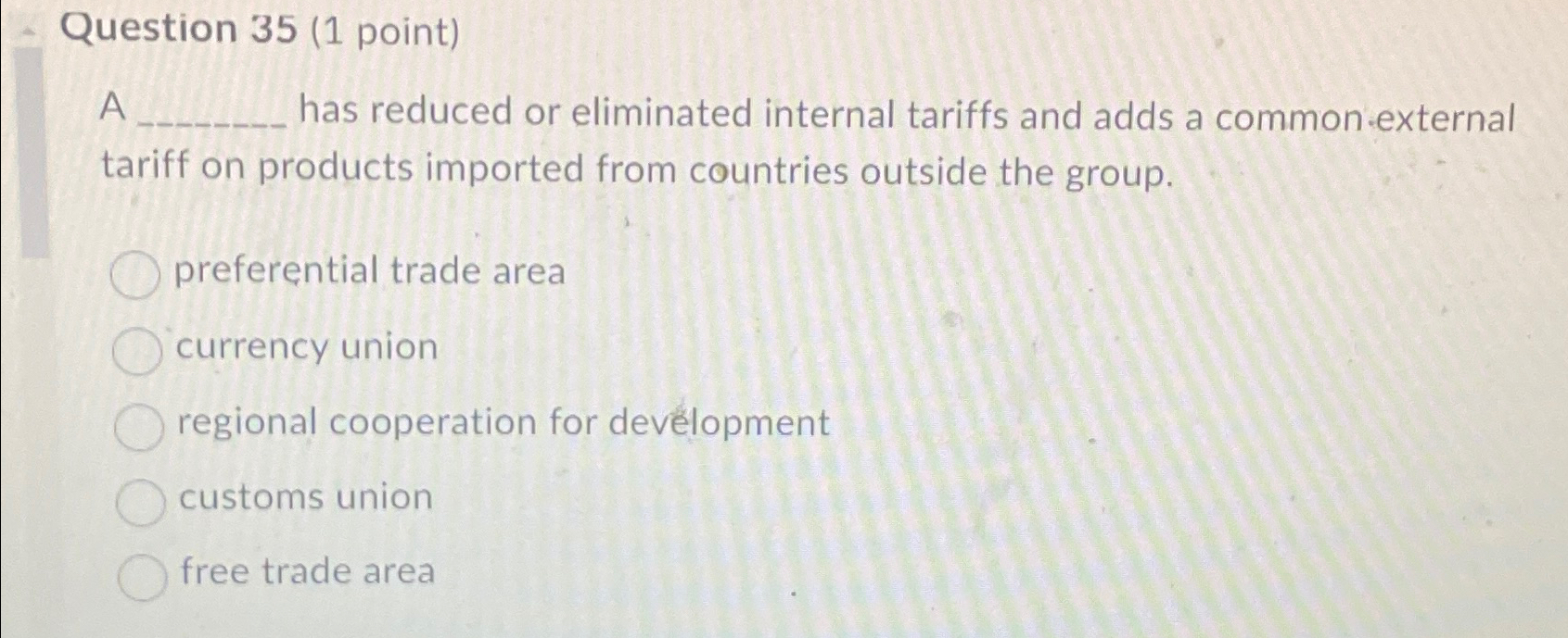 Solved Question 35 (1 ﻿point)A has reduced or eliminated | Chegg.com