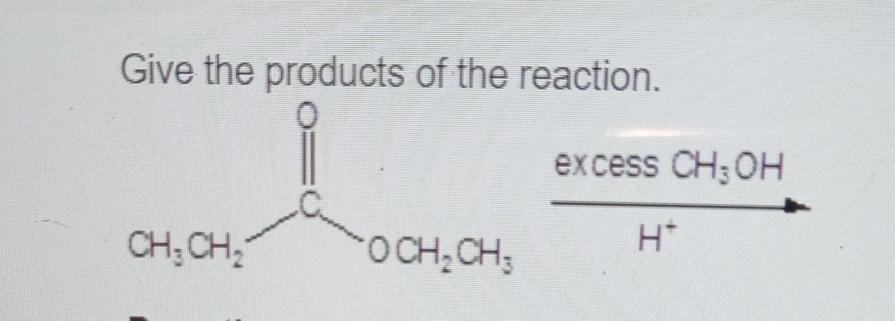 Solved Give the products of the reaction. | Chegg.com