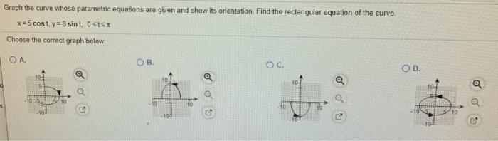 Solved Find two different parametric equations for the | Chegg.com