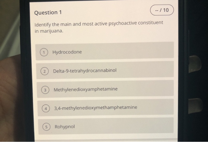 Solved -- / 10 Question 10 Which of the following drugs is | Chegg.com