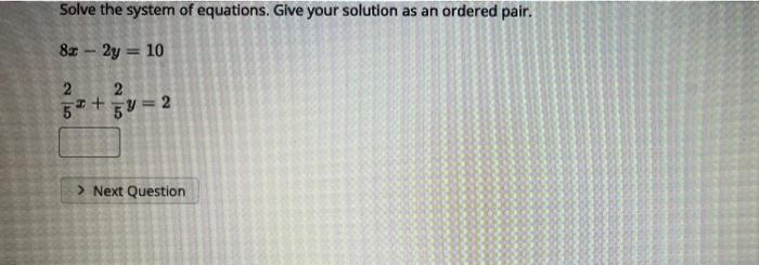Solved Solve the system of equations. Give your solution as | Chegg.com