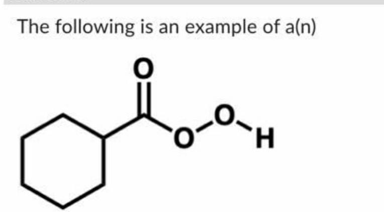 Solved The following is an example of a(n)The following is | Chegg.com