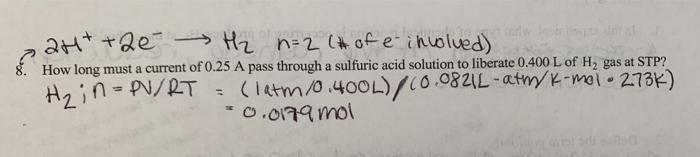 solved-how-long-must-a-current-of-0-25a-pass-through-a-sulfuric-acid-n