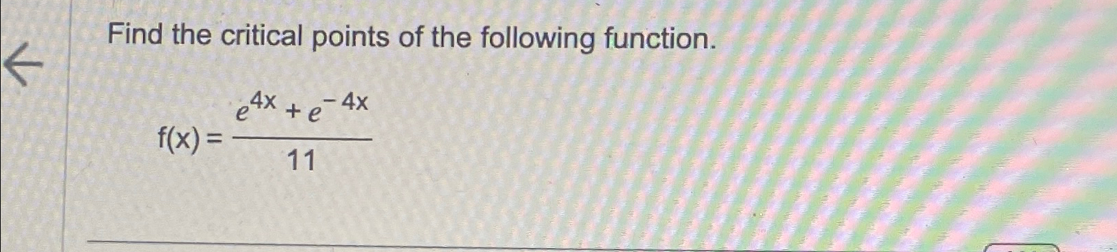 Solved Find the critical points of the following | Chegg.com