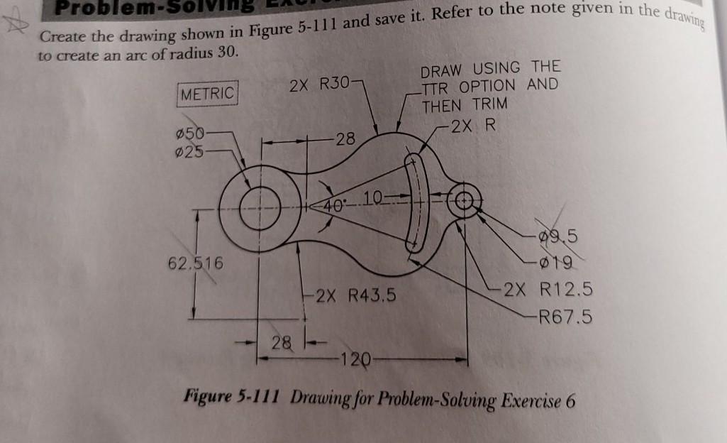 Solved Problem-solving Create the drawing shown in Figure | Chegg.com